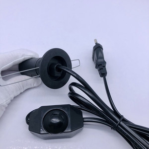 Portalámparas <span class=keywords><strong>E27</strong></span> con interruptor regulador de intensidad, cable de alimentación integrado y accesorios de atenuación para lámparas de sal - Product Image 4
