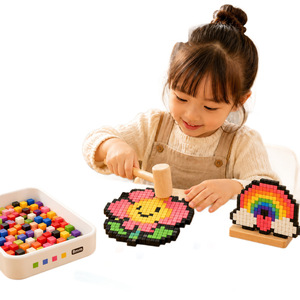 Rompecabezas de Mosaico de Píxeles 3D para Niños, <span class=keywords><strong>Juego</strong></span> de Apilamiento Creativo Montessori, Juguete de Regalo - Product Image 1