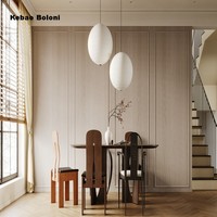 Nuevo Panel de Pared Impermeable Moderno con Textura de Madera Natural, Diseño 3D, Panel de Pared Insonorizante para Decoración de Interiores de Casa y Villa