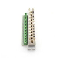 DOWELL DW-7004 2 001-01 Modulo di Disconnessione KRONE LSA per Sistemi LAN WAN, Terminale a Vite, Bianco Crema/Verde Max. 2,5 mm