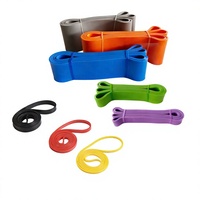 Cercle de Résistance pour Entraînement Musculaire, Dispositif de Traction, Ceinture Élastique TPE, Kit Portable de Musculation à Domicile Léger/Moyen/Heavy