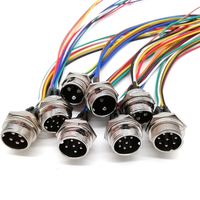 Fábrica OEM ODM Personalizado JST Molex 8PIN Terminal Arnés de cableado M12 Conector hembra Ensamblaje de cable