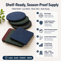 Sous-verres en gros, sous-verres pour la vente au détail, sous-verres pour supermarchés, sous-verres de forme personnalisée, en caoutchouc naturel, OEM USA