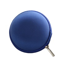 Étui pour écouteurs EVA coloré petit Mini étui à bijoux EVA à fermeture éclair ronde étui de protection rigide en EVA