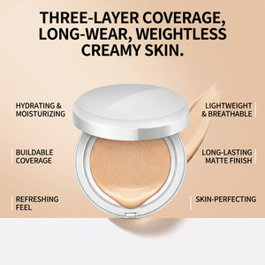 Crème <span class=keywords><strong>BB</strong></span> coussin d'air marque privée SPF 50, fini éclatant, couvrance naturelle, fond de teint avec bienfaits éclaircissants - Product Image 6