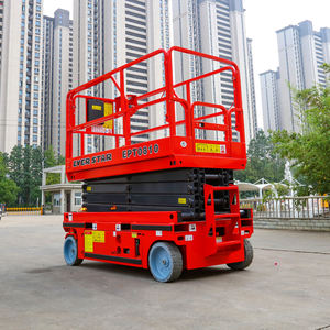 Plateforme élévatrice à ciseaux robuste 12m 500kg, plateforme élévatrice à ciseaux efficace pour la réparation de bâtiments, atteint une hauteur de 10m pour les travaux de façade - Product Image 6