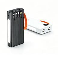 Batterie externe portable LGC A20000mAh PD 22.5W à charge rapide en ABS avec protection multi-couches, quatre câbles, entrée/sortie Type-C, suspendable