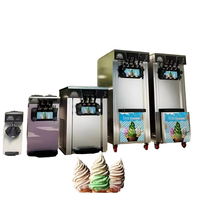 Vente à chaud de machine à crème glacée molle à trois saveurs certifiée CE Fabricant de machine à yaourt glacé