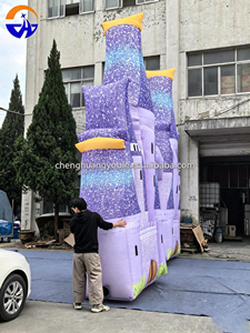 ซุ้มปราสาทเป่าลมสีม่วงเฉิงหวง ปี 2026 สำหรับตกแต่งงานอีเว้นท์ ซุ้มทางเข้างานแต่งงาน รุ่นซุ้มเป่าลม - Product Image 5