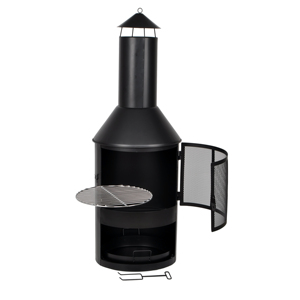 SEJR สวนระเบียงเตาผิงกับปล่องไฟการเผาไหม้ไม้และถ่านหิน - Product Image 1