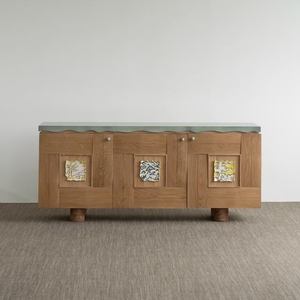Mueble de Entrada de Lujo <span class=keywords><strong>con</strong></span> Detalles de Azulejos Pintados y Compartimentos de Almacenamiento para Espacios Residenciales Contemporáneos - Product Image 5