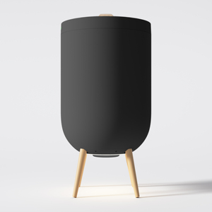 Sèche-serviettes autoportant à 4 pieds avec haut-parleur Bluetooth, veilleuse et éclairage RGB au sol, arrêt automatique pour salle de bain - Product Image 3