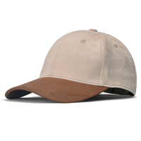 Gorra de Béisbol de 6 Paneles de PVC y Gamuza de Color Sólido, Versátil para Otoño e Invierno, Estilo Coreano, para Hombre, Deportiva, Protección Solar, Cálida y Ajustable