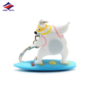 Longzhiyu 17 Năm Nhà Máy Tùy Chỉnh Kawaii 3D Màu Hồng Nhỏ Heo PVC Keychain Dễ Thương Nhân Vật Hoạt Hình Mềm Nhựa Móc Chìa Khóa Chuỗi - Product Image 4