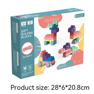 Juegos de Bloques de Construcción Suaves para Niños, Bloques de Construcción de Silicona STEM, Bloques de Juego Grandes y Suaves para Niños - Product Image 5