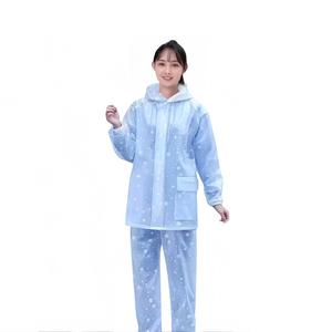 Conjunto de Impermeable y Pantalones Impermeables de Tela Oxford, Estilo Separado, para Motocicleta Eléctrica, Reparto, Reflectante, Ropa Impermeable para Exteriores - Product Image 3