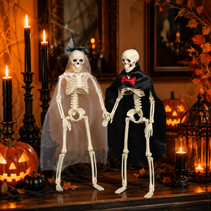 Pafu Decoración para Fiestas <span class=keywords><strong>de</strong></span> Casa Embrujada, Esqueleto <span class=keywords><strong>de</strong></span> Pareja <span class=keywords><strong>de</strong></span> <span class=keywords><strong>Halloween</strong></span> Articulado <span class=keywords><strong>de</strong></span> 15.7 Pulgadas, Esqueleto Realista <span class=keywords><strong>de</strong></span> <span class=keywords><strong>Novios</strong></span> <span class=keywords><strong>de</strong></span> <span class=keywords><strong>Halloween</strong></span> - Product Image 3