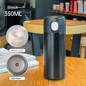 Bouteille isotherme en acier inoxydable 304 écologique avec paille, grande capacité, couvercle à ressort, pour enfants, design attrayant, pour eau froide, 6-12 ans - Product Image 6