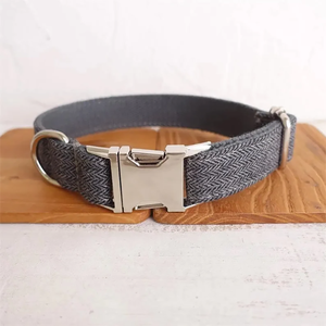 Henshine Großhandel Anpassbares Komfortables Premium Luxus Verstellbares Wollenes Haustier Luxus Hundehalsband - Product Image 3