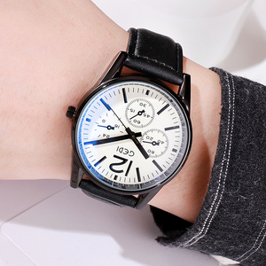 Reloj de hombre estilo europeo y americano, sencillo, informal, impermeable, venta al por mayor de fábrica. - Product Image 2