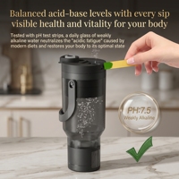 Bouteille d'eau hydrogène SPE PEM neuve en gros d'usine, filtre alcalin pH 7.5, grande capacité 750ML, pour usage domestique et extérieur, rechargeable par USB