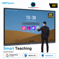 Pizarra Interactiva Inteligente Todo en Uno LCD de 98 Pulgadas 4K con Proyección Inalámbrica para Educación Escolar y Universitaria