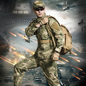 Vêtements tactiques de couleur camouflage vert en gros, tissu polyester/coton, uniforme tactique - Product Image 1