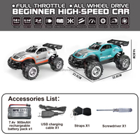LK TOYS Voiture télécommandée 1:14 4 roues motrices Haute vitesse Tout-terrain Voitures RC pour garçons de 8 à 12 ans