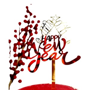 Honey And Sweetness Acrylic New Year <b>Cake</b> <b>Decorations</b> Happy New Year Party <b>Supplies</b> <b>Cake</b> Plugins - Product Image 5