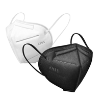Masque médical jetable Hubei Haixin Respirateur KN95 en noir blanc avec valve Respirant Duck Bill V Shape Earloop N95 Standard