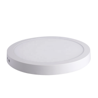 Plafonnier LED rond et carré à montage en surface AC85-265V 24W 3000K CRI 70 pour centres commerciaux et salles de conférence