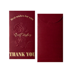 Enveloppe rouge de luxe personnalisable pour le Nouvel An chinois - Sac <span class=keywords><strong>cadeau</strong></span> <span class=keywords><strong>en</strong></span> <span class=keywords><strong>papier</strong></span> écologique avec impression individuelle et marquage à chaud - Product Image 5