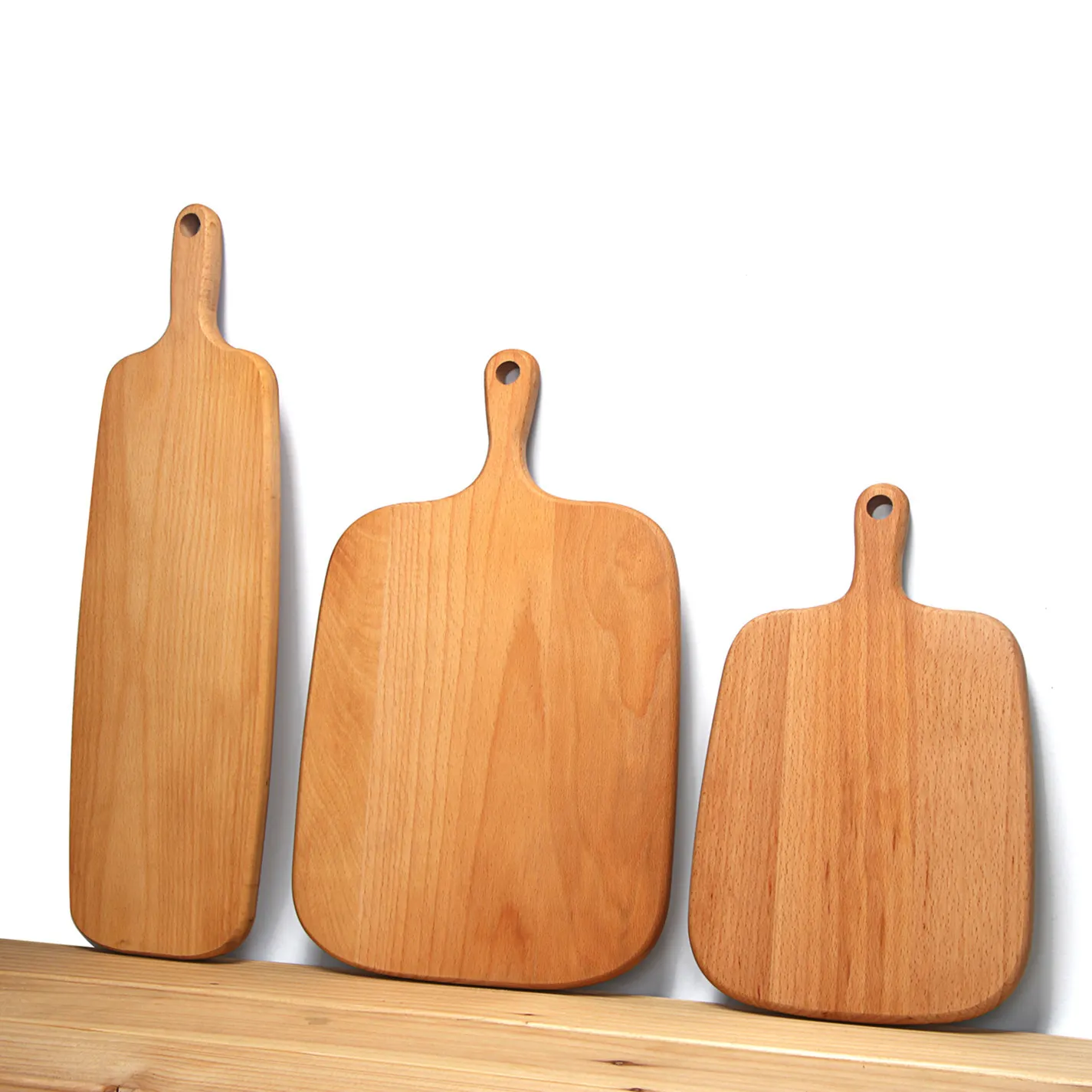Ownswing Hot Sale Custom Logo Beech Wood Cutting Board Kitchen Chopping Boards Food Grade Handmade Board