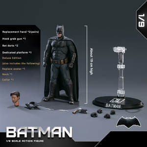 Figura de Acción de <span class=keywords><strong>Batman</strong></span> de la Liga de la Justicia de DC, Armadura Ligera Deluxe, Escala 1/9, 19 cm/7.5 pulgadas, con Muchos Accesorios, Juguete Coleccionable - Product Image 2
