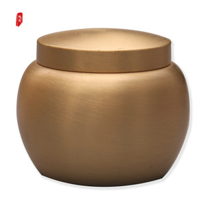 Mini tarro portátil de cobre para incienso en polvo, pequeña caja de cobre para té, pequeño tarro de cobre para almacenamiento con tapa - Product Image 5