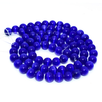 Pierres œil de chat bleu foncé naturelles, perles amples, 6/8/10mm, qualité supérieure, assurance anti-uv
