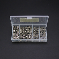 WEIHE 250 pièces/500 pièces connecteurs de leurres double cercle anneau fendu ensemble d'accessoires de pêche