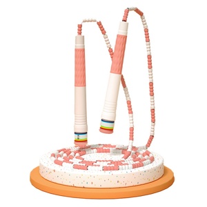 Cuerda de saltar de bambú ajustable de alta calidad para estudiantes principiantes de secundaria portátiles segmentados/nudo de bambú/Cuentas - Product Image 2
