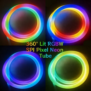 Pixel RGBW SPI 360 °   Tubo de Luz LED Neon Flex 3D de 96 Pixeles, 5V, Resistente al Agua IP67, para Exhibición en Salas de Exposición, Villas y Torres - Product Image 2
