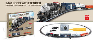 Locomotora de Vapor Estadounidense 040 de Metal a Escala 1:87, Juego de Actualización Fundido a Presión con Vías y Colección de Trenes <span class=keywords><strong>Santa</strong></span> <span class=keywords><strong>Fe</strong></span> - Product Image 6