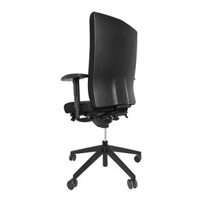 Sedia girevole da ufficio Dauphin ‘@just’, imbottita, nera - Product Image 1