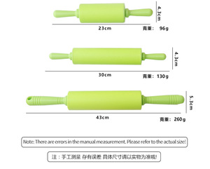 Hot bán Silicone cán <span class=keywords><strong>pin</strong></span> không dính Baking bột lăn cán <span class=keywords><strong>Pin</strong></span> cho dụng cụ nhà bếp - Product Image 6
