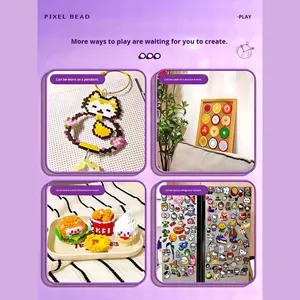 ชุดลูกปัดเพอร์เลอร์ วัสดุพลาสติก ชุดเต็ม ของเล่นเสริมพัฒนาการเด็ก DIY 3 มิติ ขนาด <span class=keywords><strong>2</strong></span>.6 มม. ชุดลูกปัดฟิวชั่น สำหรับเด็กอายุ 7-14 ปี - Product Image 4