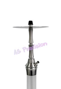 Juego de cachimba Shisha de moda de lujo personalizado 2024, características desmontables de acero inoxidable de alta calidad, nuevo salón de cristal Popular esmerilado - Product Image 4