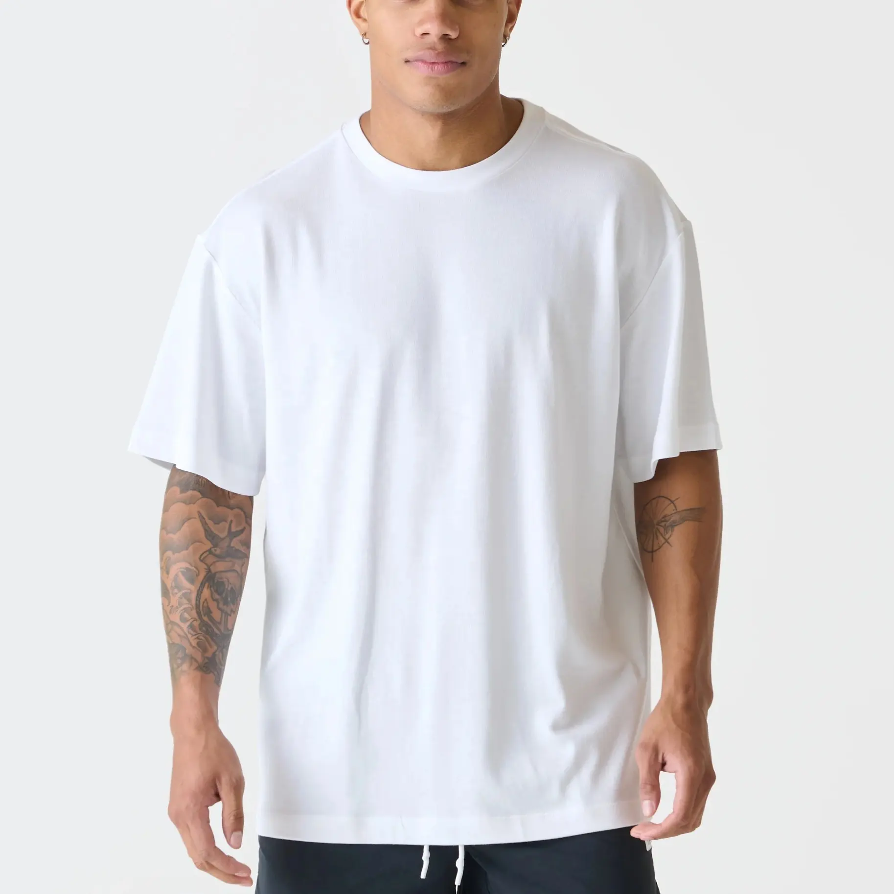 Hot Selling Men's Oversize Loose Fit Heavy Weight Cotton Modal Sporty t shirt Casual Wear Highly Anticipated Box Tees for Summer