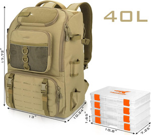Sac isotherme imperméable en bâche isolante, échantillon gratuit, pour le camping, la plage, la randonnée, la pêche, sac à dos - Product Image 4