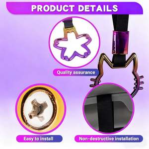 Anneau <span class=keywords><strong>de</strong></span> décoration coloré pour voiture, motif cœur brisé fleur <span class=keywords><strong>de</strong></span> cerisier, accessoires JDM modifiés, pendentif en plastique pour queue <span class=keywords><strong>de</strong></span> voiture - Product Image 4