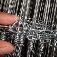 Clôture en treillis métallique tissé à nœuds fixes galvanisé haute résistance, maille graduée pour bovins, chevaux, cerfs, chameaux, bétail, ferme, vente en gros