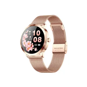 New Q8H full circle screen women's bracelet heart rate and blood pressure monitoring period reminder exercise smartwatch