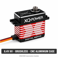 Servomoteur RC 48KG, engrenage en acier inoxydable, boîtier en aluminium CNC, servomoteur numérique sans balais, étanche IP67, 8.4V, 77g, XQ-POWER XQ-BLS8145D